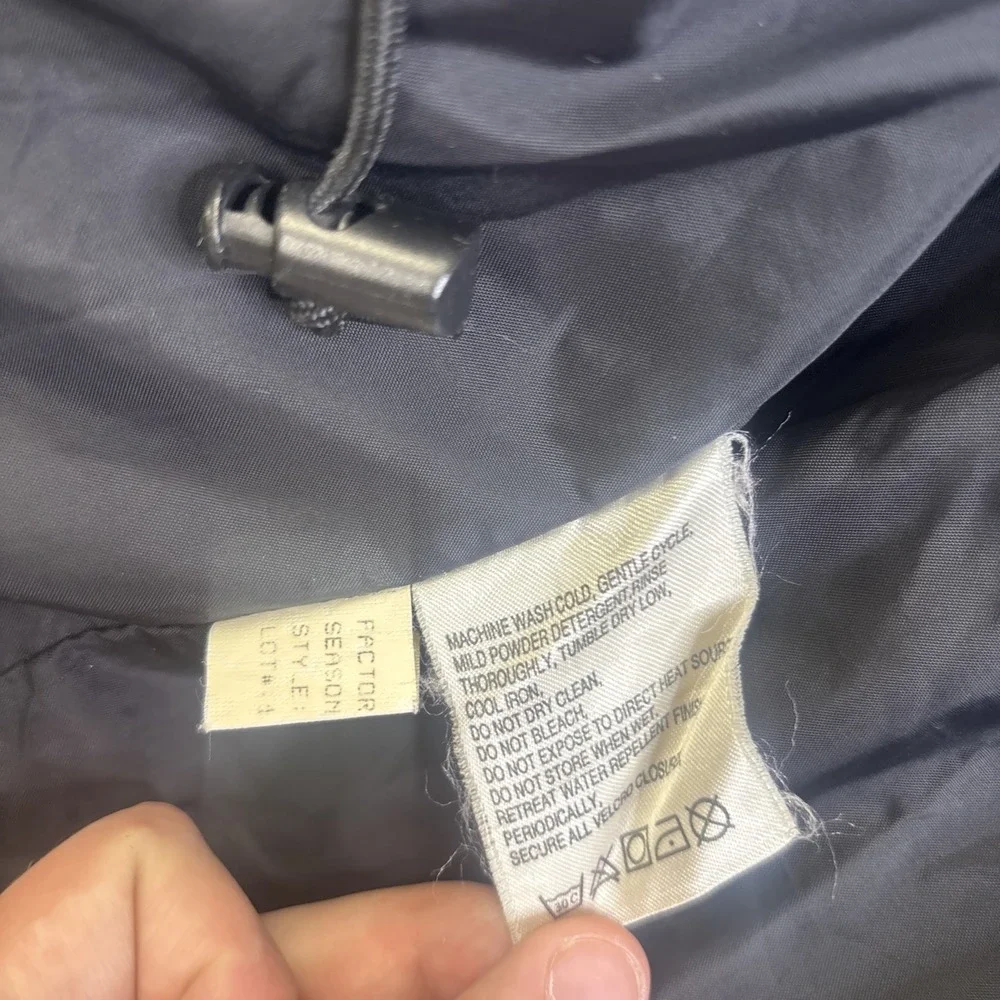 The North Face Jacket Mens Medium Green Black Hooded Full Zip Gore-Tex Ski